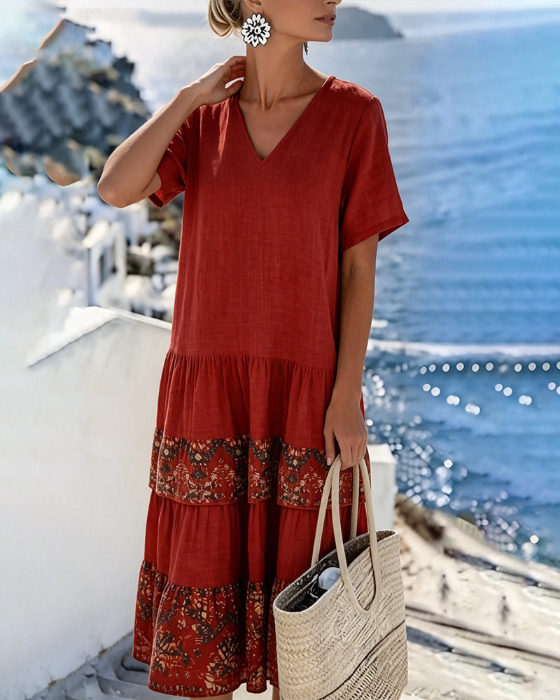 Martina | Loose and Light Floral Midi Dress