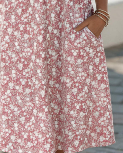 Carmen | Loose and Lightweight Floral Midi Dress