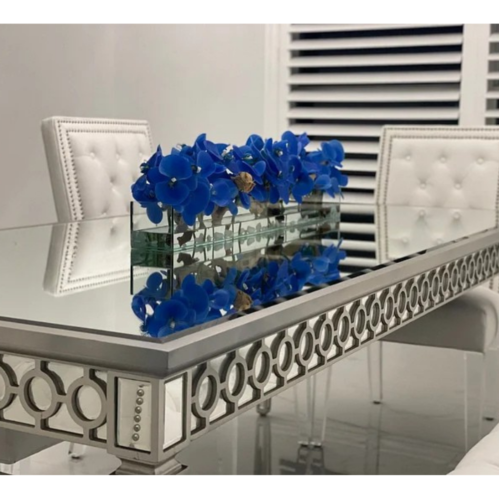 Blue Phalaenopsis Orchids in Casa Moderna Glass Plate