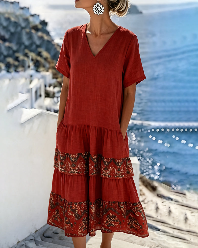 Martina | Loose and Light Floral Midi Dress