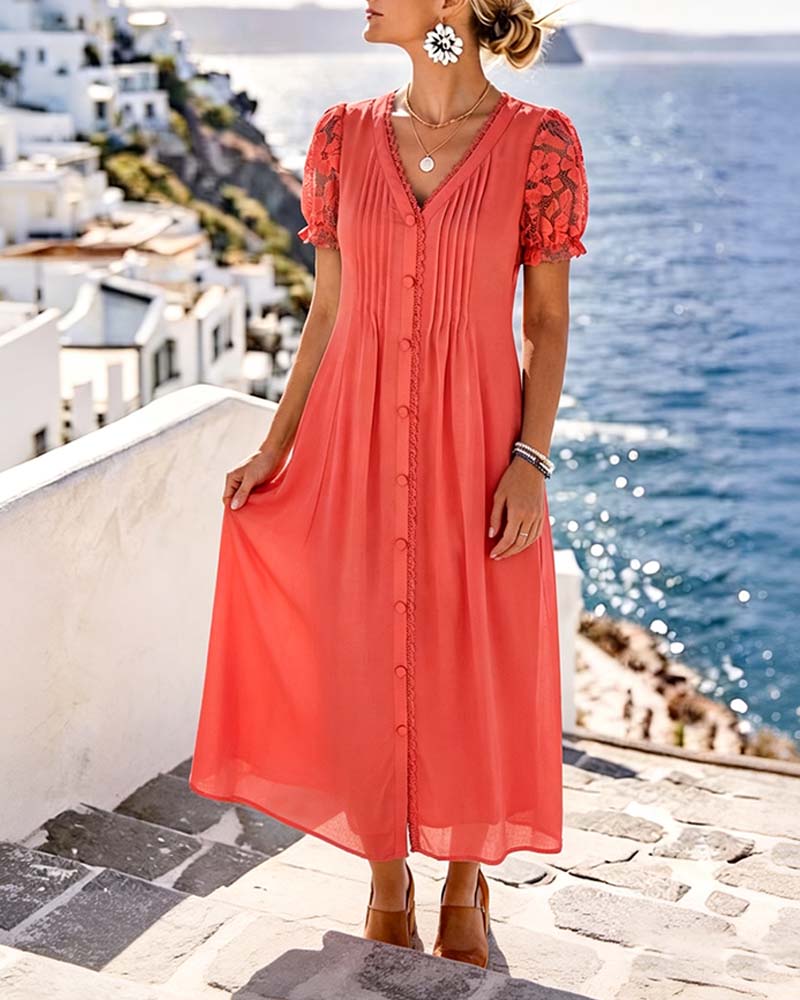 Sara | Loose and Light Floral Midi Dress