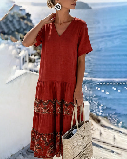 Martina | Loose and Light Floral Midi Dress